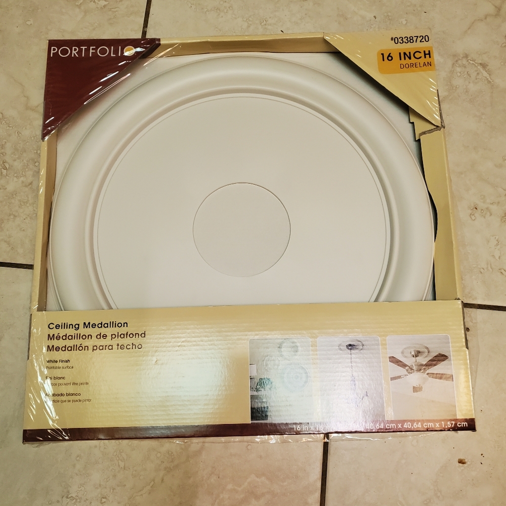 NWT Portfolio 16 inch Ceiling Medallion